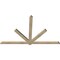 Ekena Millwork Kennewick Rough Sawn Timber Gable Bracket, Douglas Fir, 84"W x 53"H x 2"D x 4"F, 15/12 Pitch GBW084X53X0204KEN00RDF - alternate 2